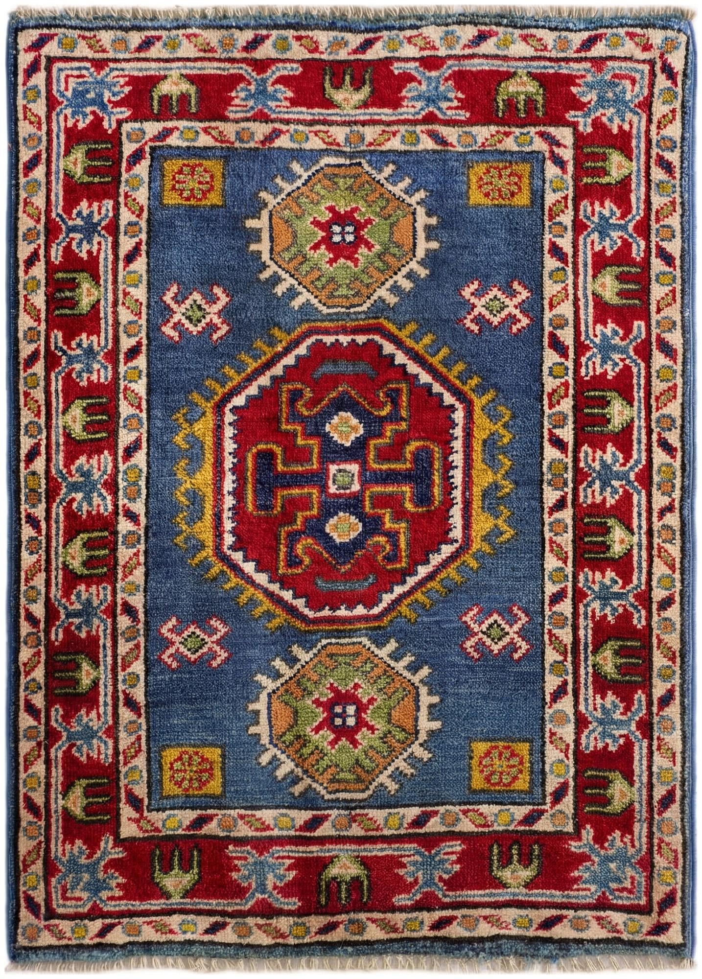 2' x 2' 10 Hand Knotted Kazak Rug
