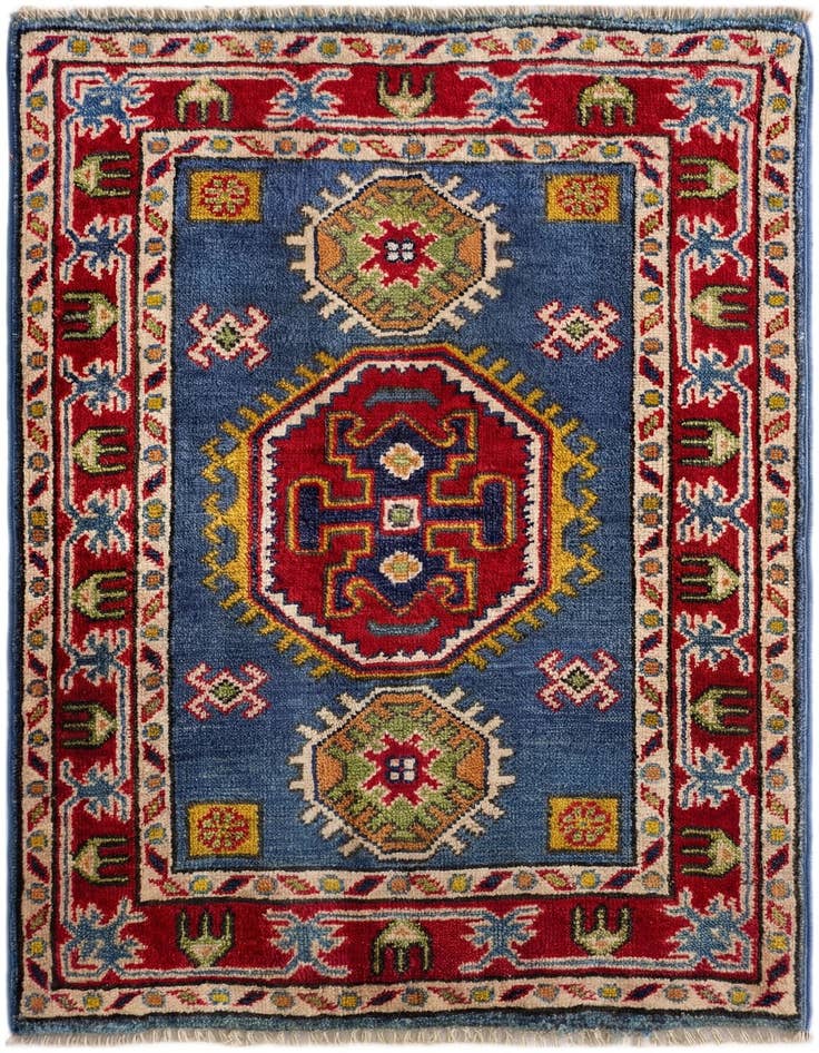 Detail image of 2' x 2' 10 Hand Knotted Kazak Rug