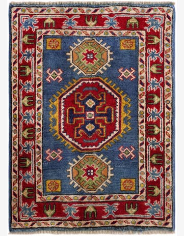 2' x 2' 10 Hand Knotted Kazak Rug