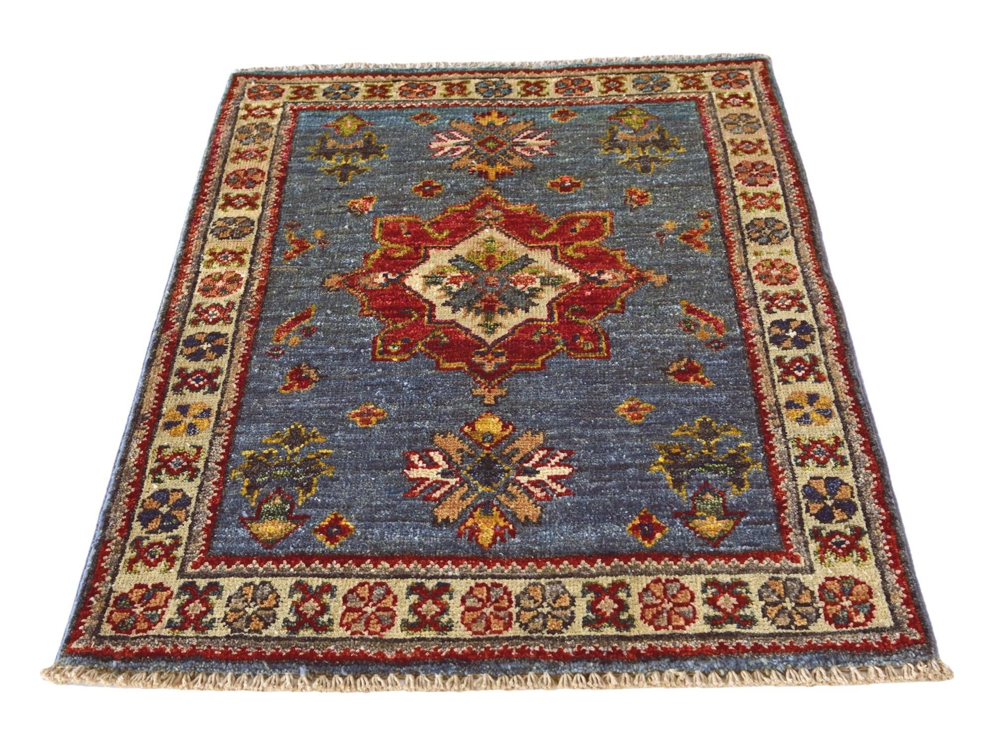 2' x 2' 9 Hand Knotted Kazak Rug