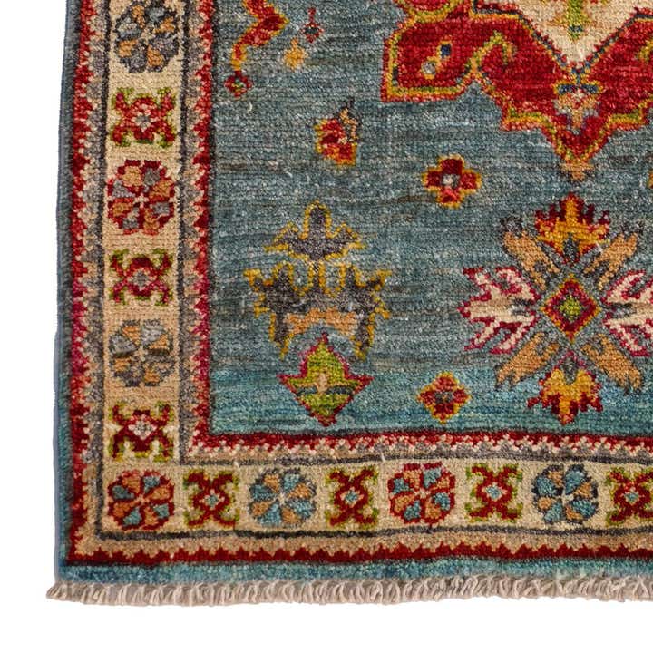 2' x 2' 9 Hand Knotted Kazak Rug