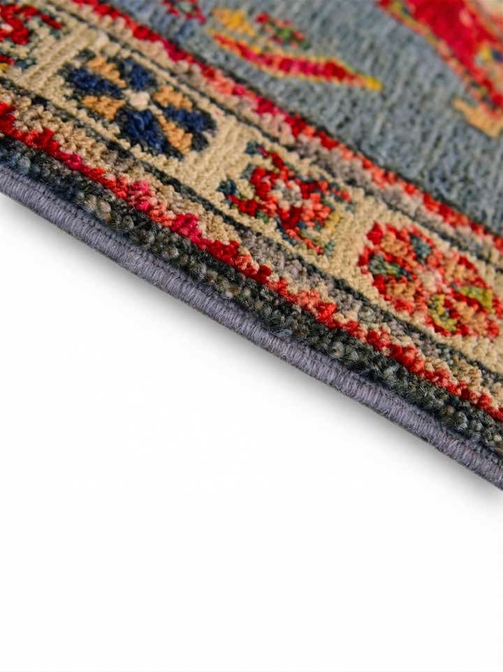 2' x 2' 9 Hand Knotted Kazak Rug