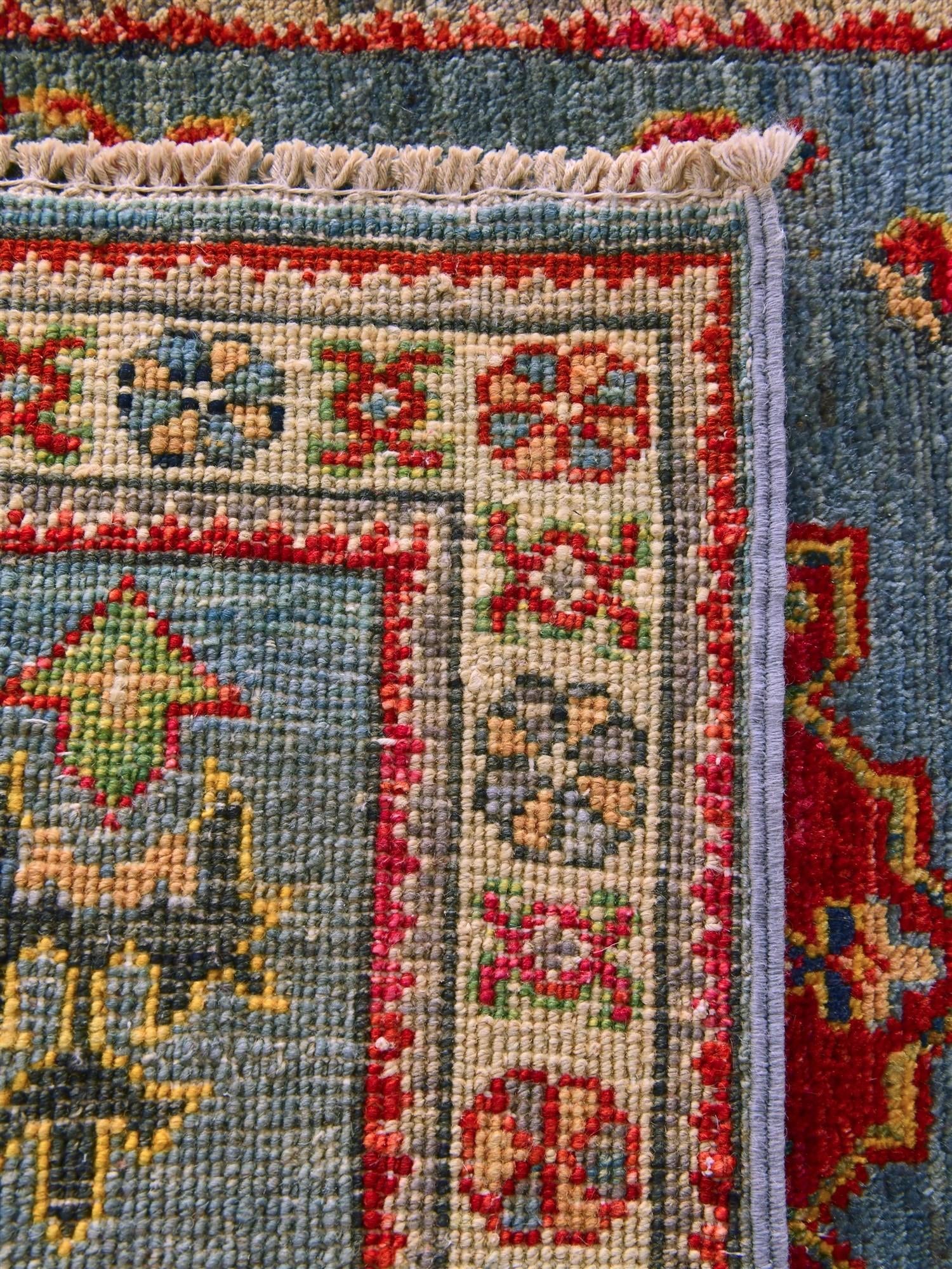 2' x 2' 9 Hand Knotted Kazak Rug