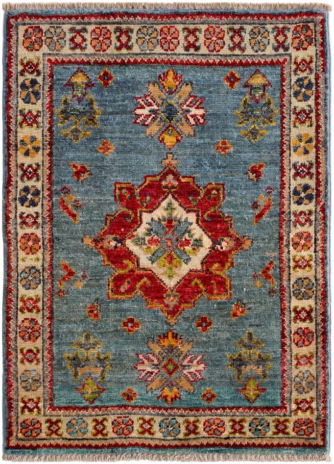Detail image of 2' x 2' 9 Hand Knotted Kazak Rug