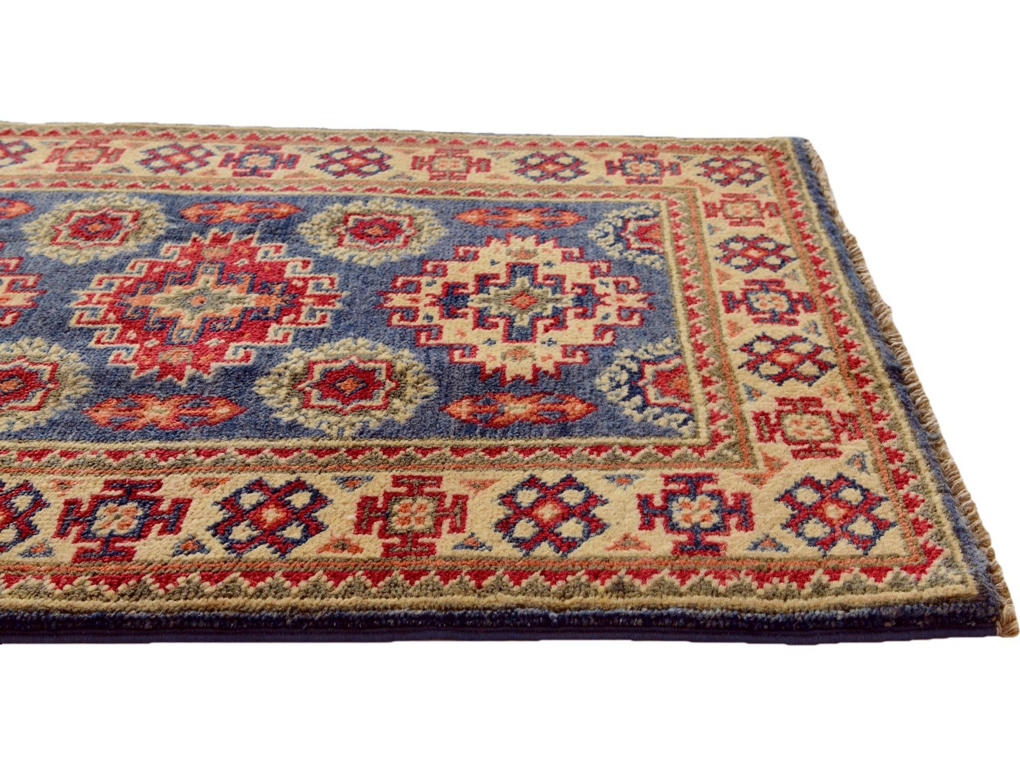 2' x 3' Hand Knotted Kazak Rug