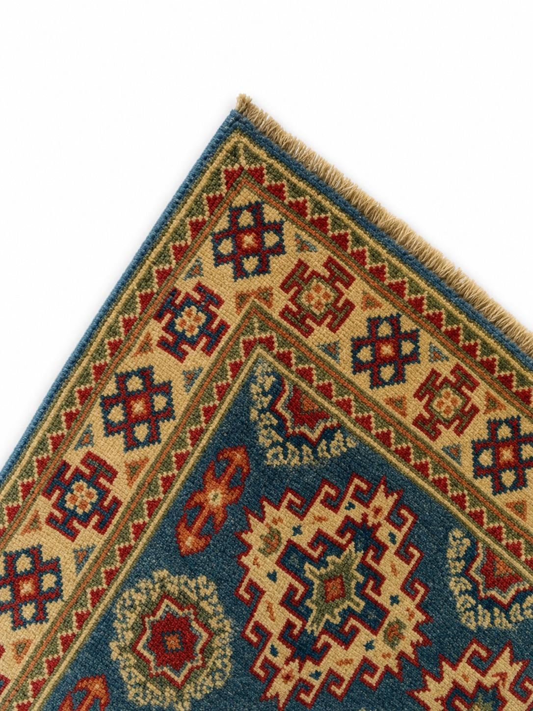 2' x 3' Hand Knotted Kazak Rug