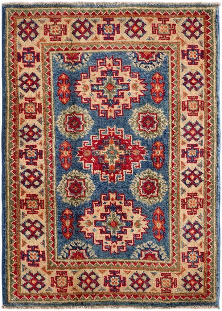 2' x 3' Hand Knotted Kazak Rug
