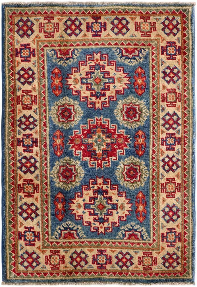 2' x 3' Hand Knotted Kazak Rug