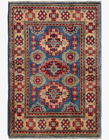 2' 1 x 3' Hand Knotted Kazak Rug