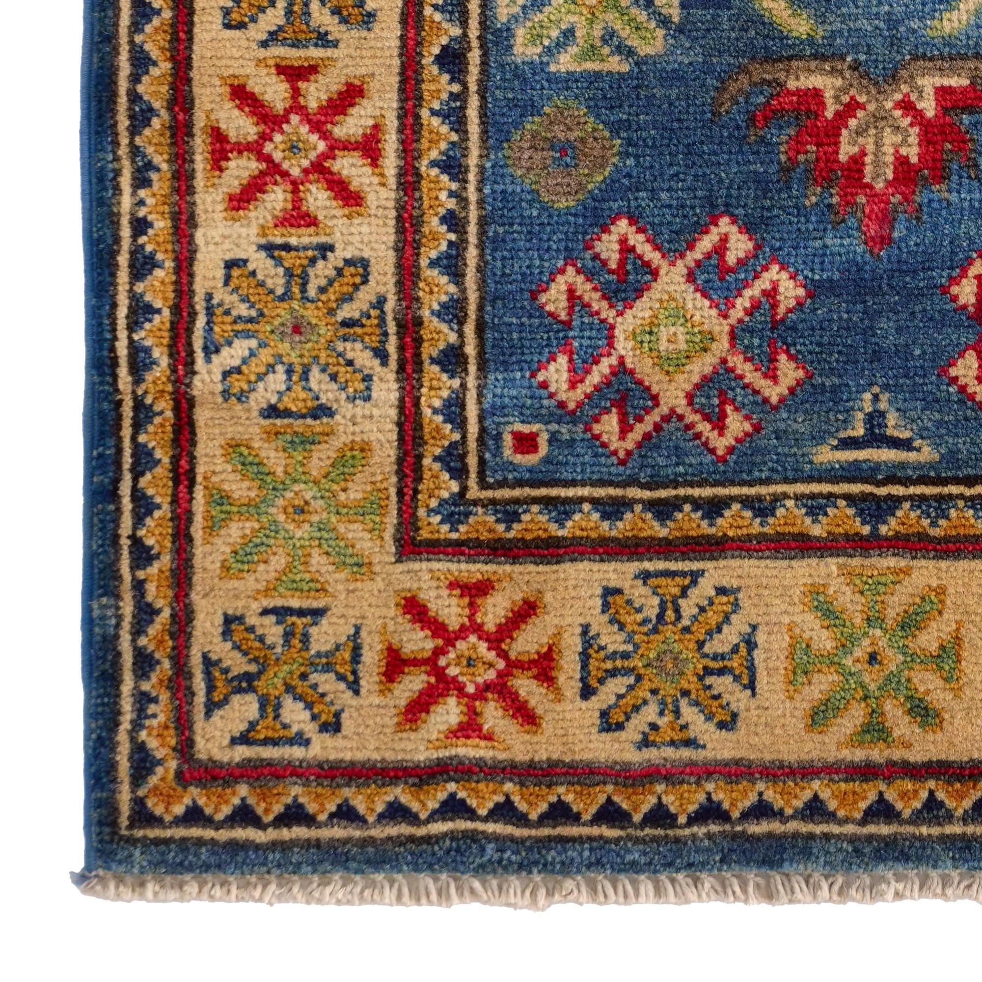 2' 1 x 2' 11 Hand Knotted Kazak Rug