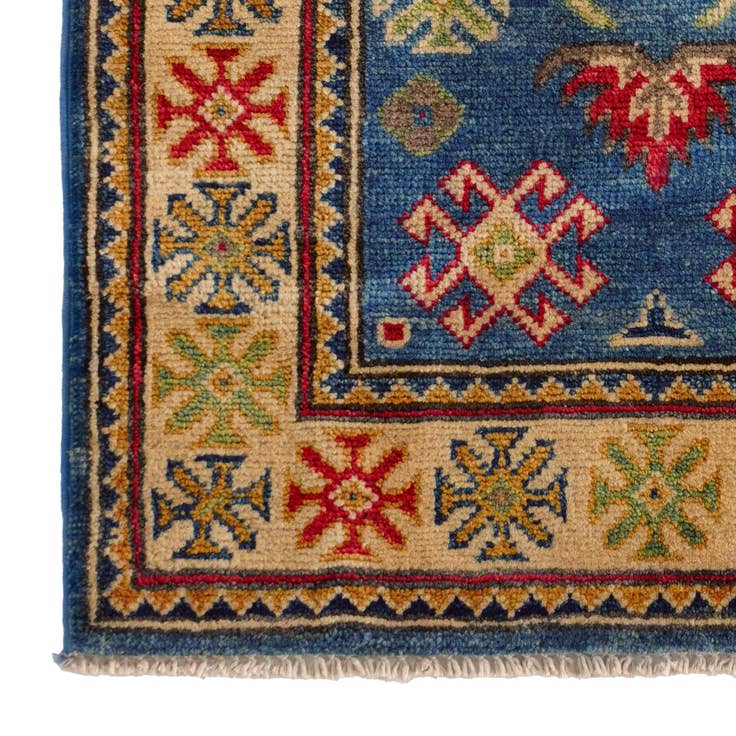 Detail image of 2' 1 x 2' 11 Hand Knotted Kazak Rug