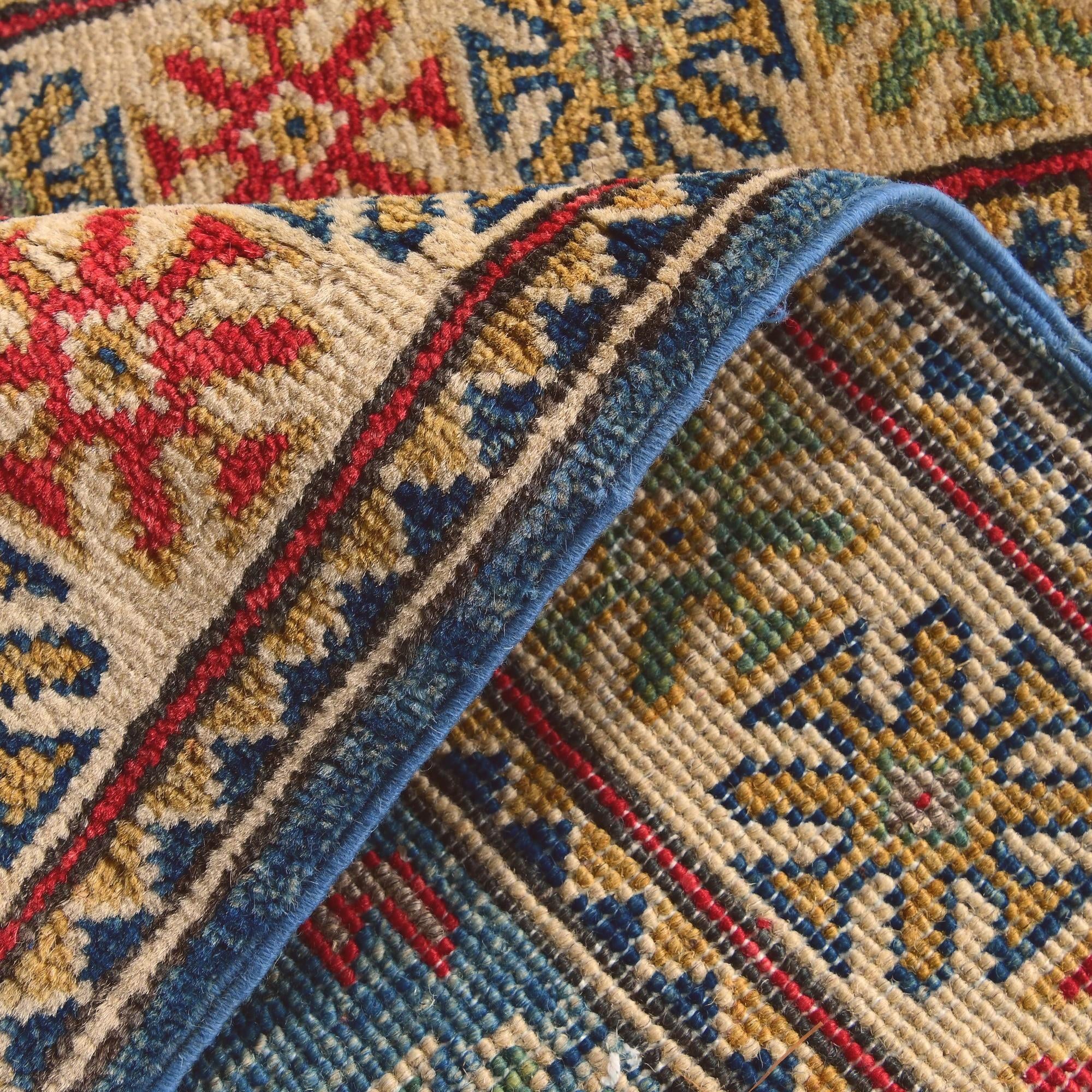 2' 1 x 2' 11 Hand Knotted Kazak Rug