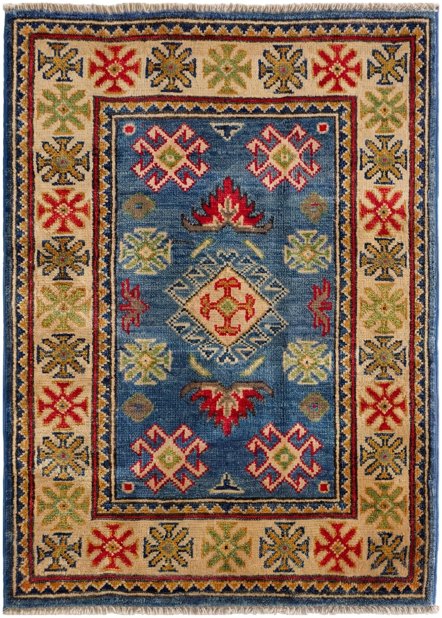 2' 1 x 2' 11 Hand Knotted Kazak Rug