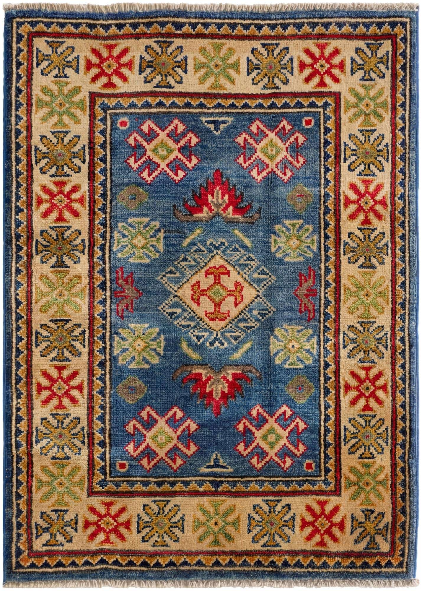 2' 1 x 2' 11 Hand Knotted Kazak Rug