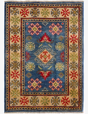 2' 1 x 2' 11 Hand Knotted Kazak Rug