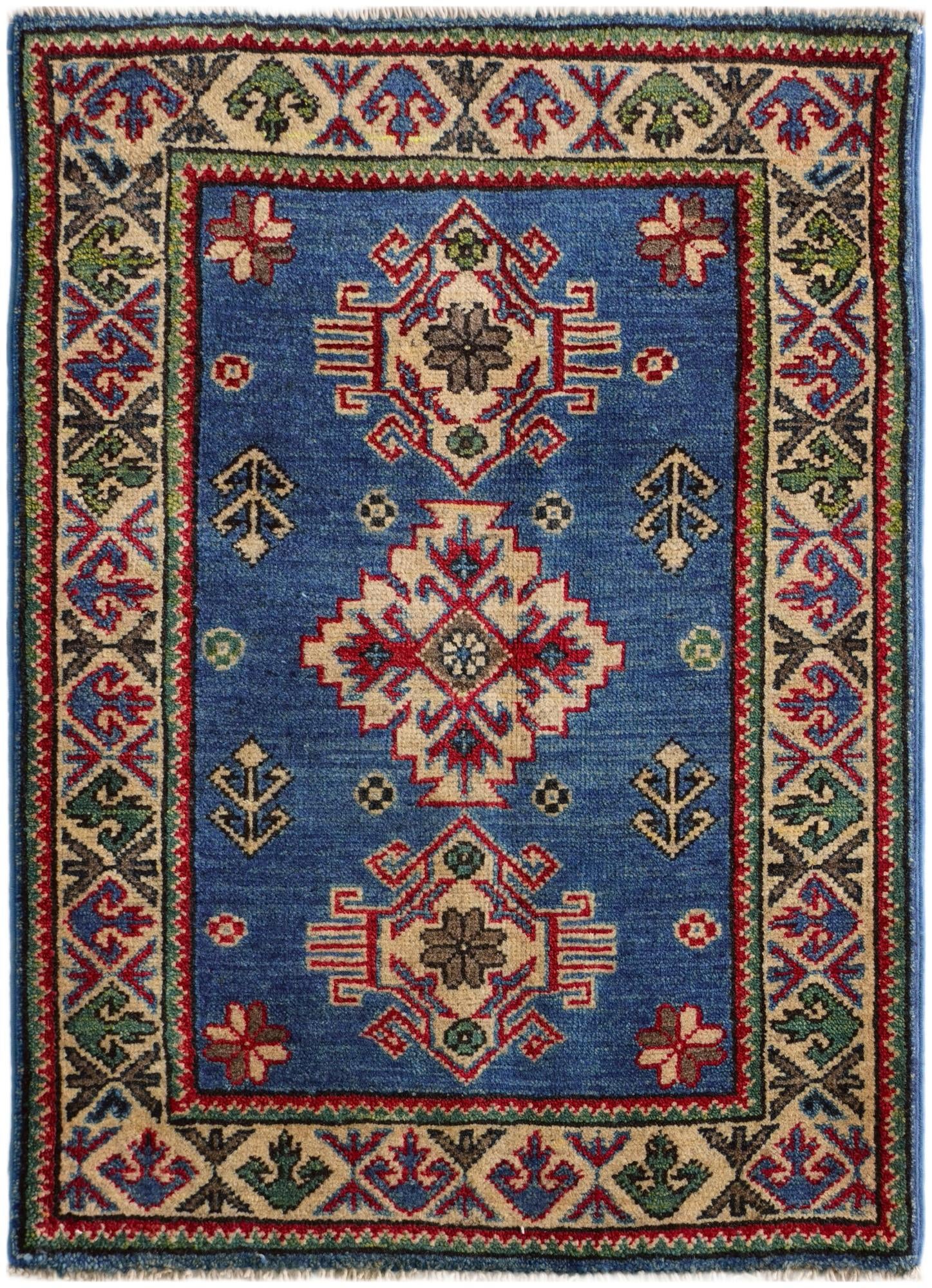 2' 1 x 3' Hand Knotted Kazak Rug
