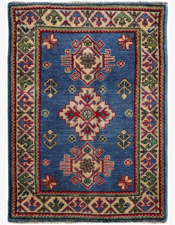 2' 1 x 3' Hand Knotted Kazak Rug