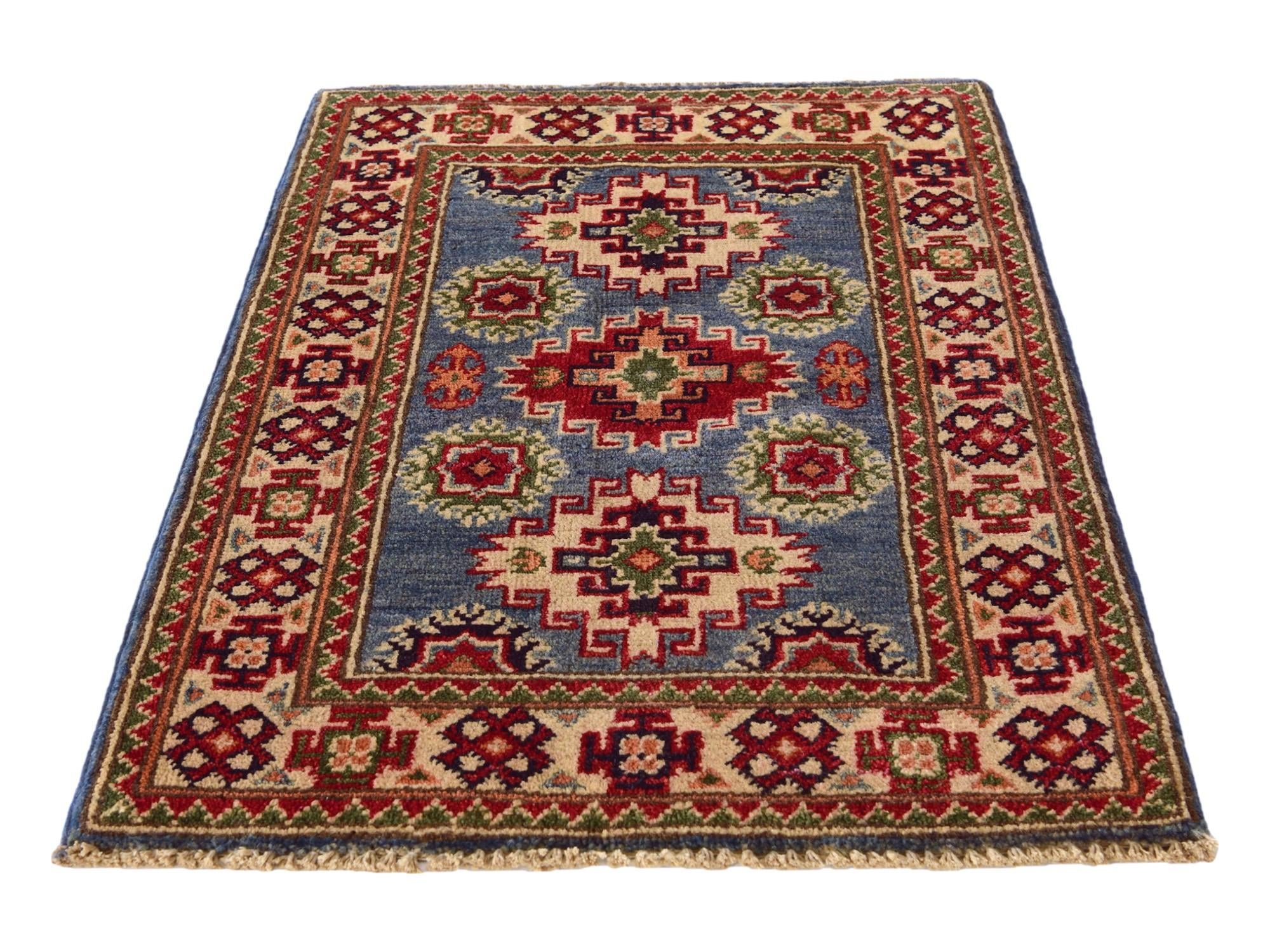 2' 1 x 3' Hand Knotted Kazak Rug