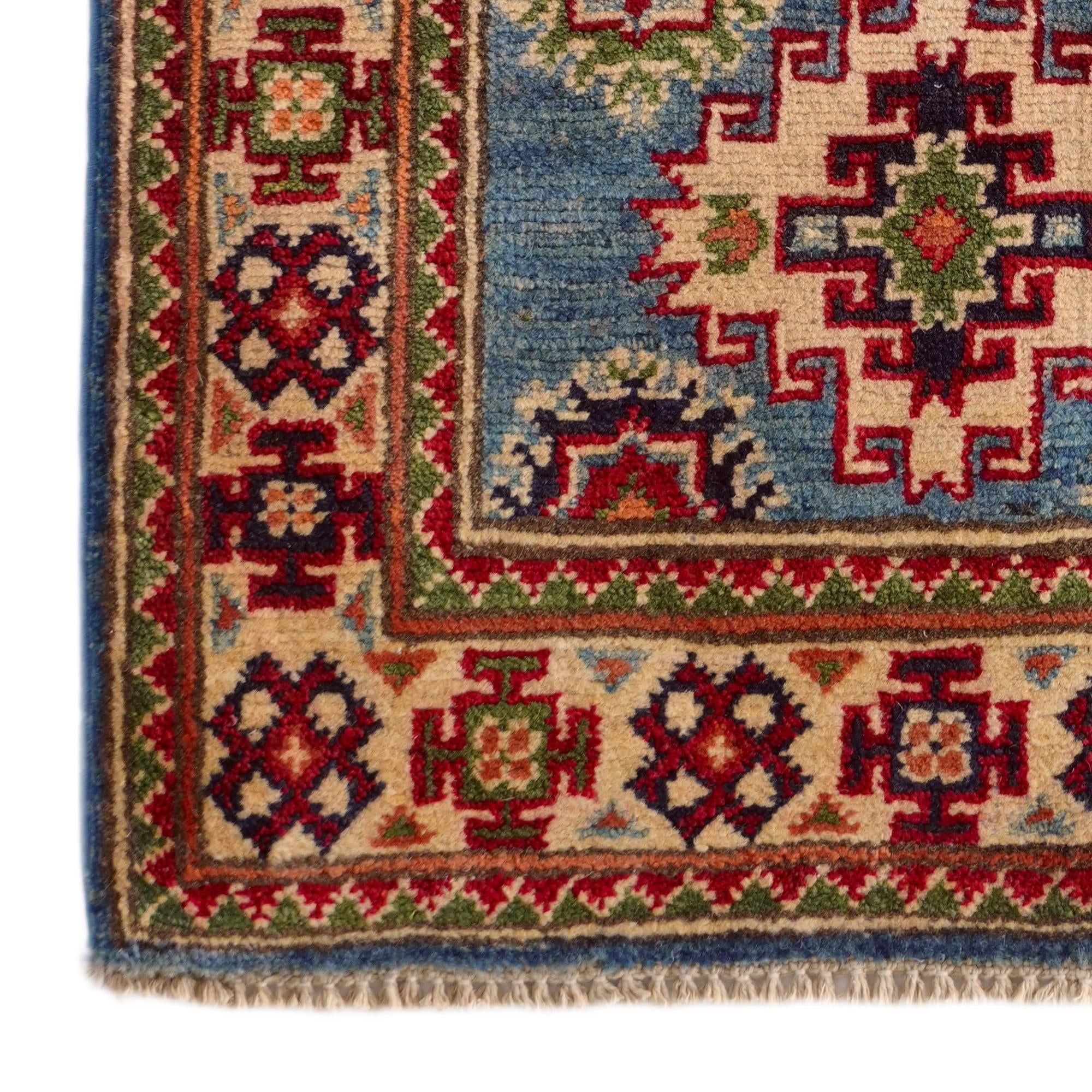 2' 1 x 3' Hand Knotted Kazak Rug