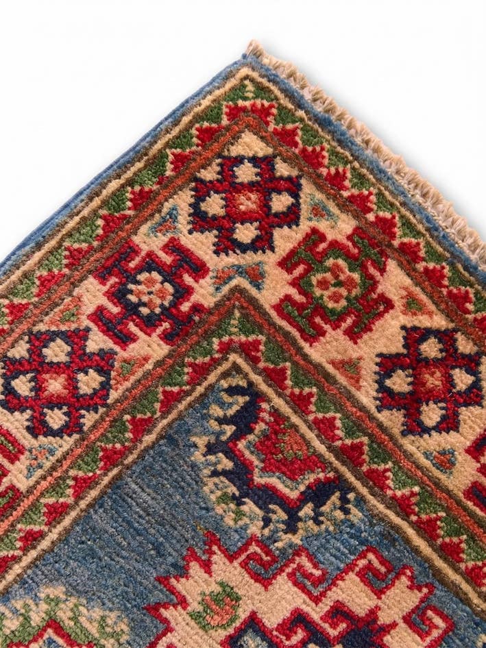 Detail image of 2' 1 x 3' Hand Knotted Kazak Rug