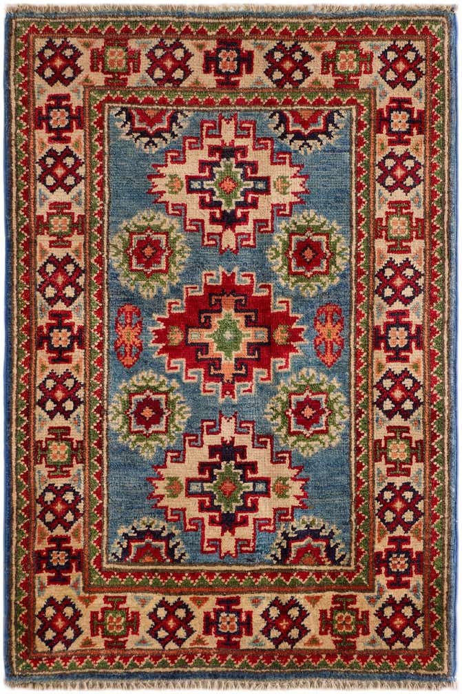 2' 1 x 3' Hand Knotted Kazak Rug