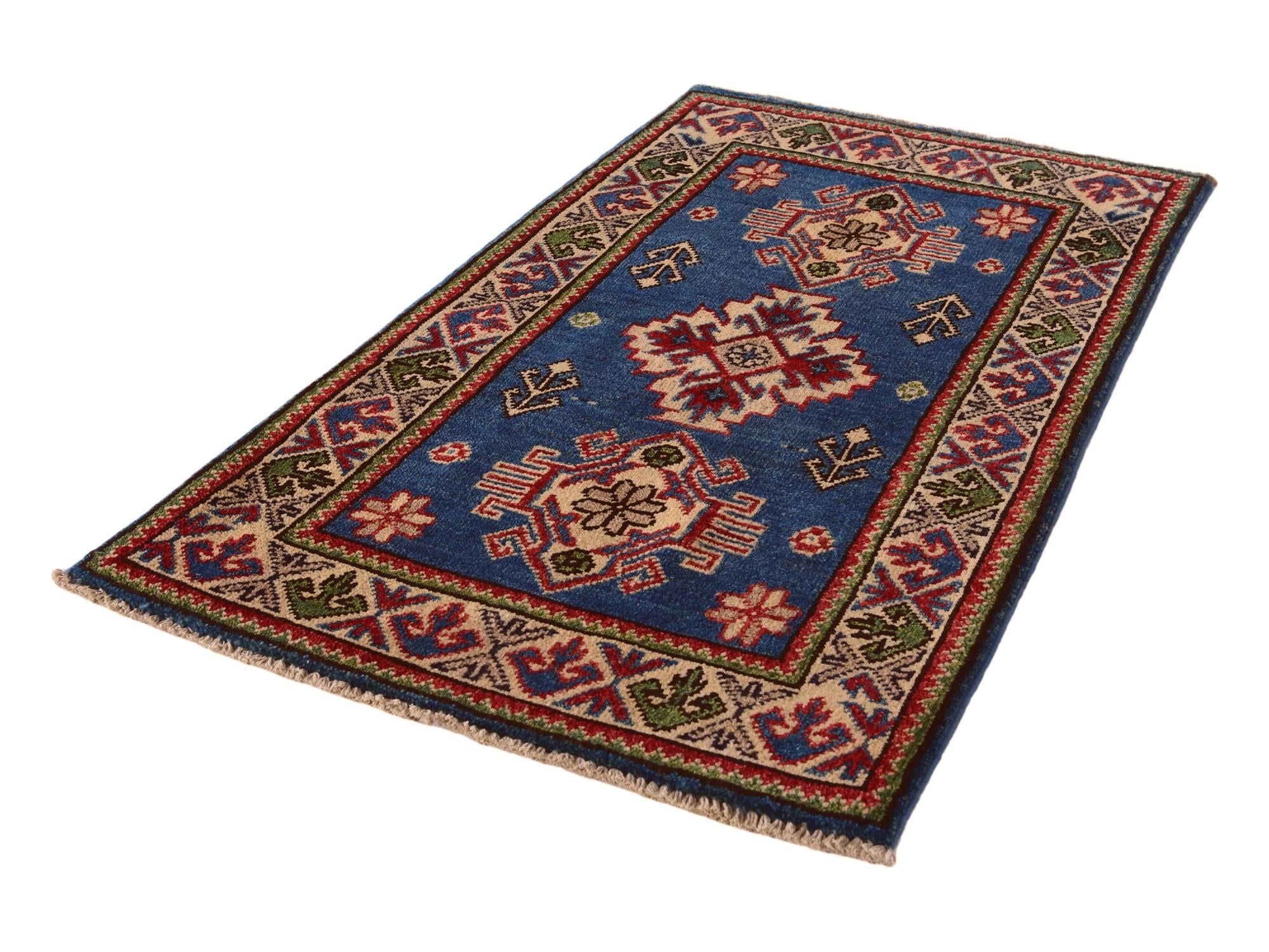 2' x 3' 6 Hand Knotted Kazak Rug