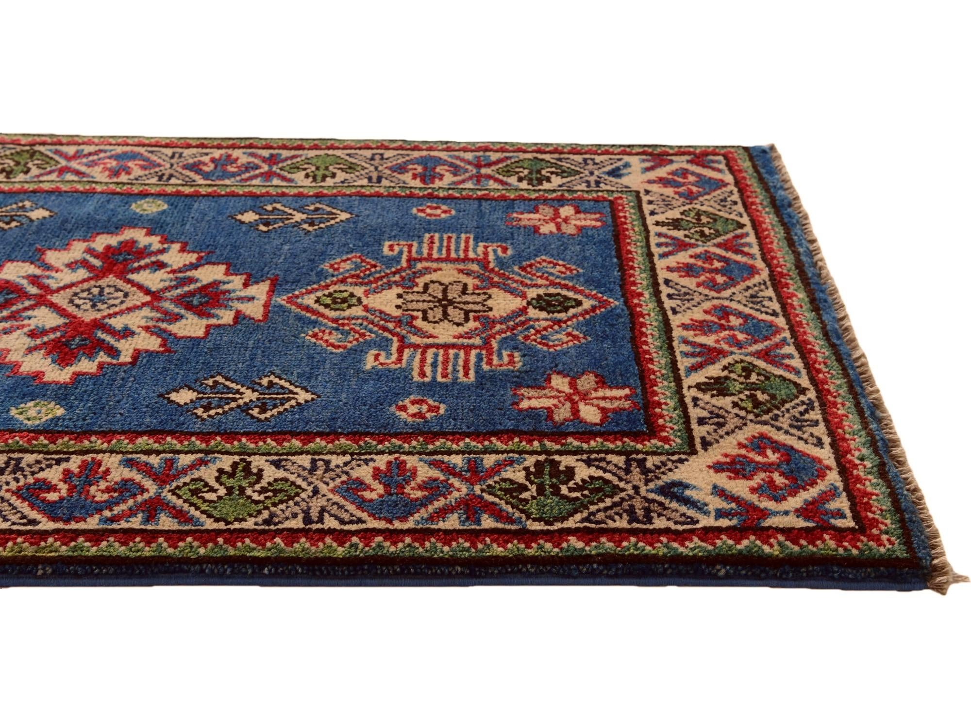 2' x 3' 6 Hand Knotted Kazak Rug