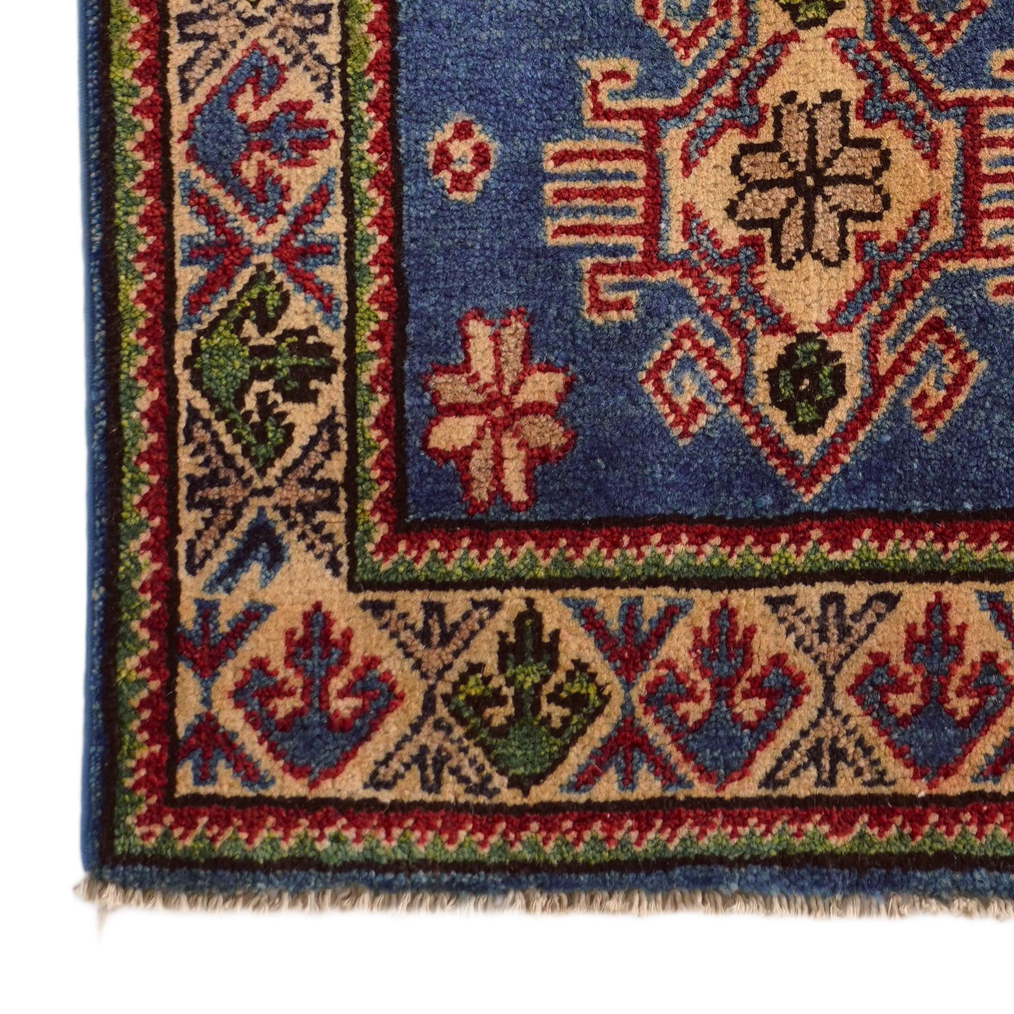 2' x 3' 6 Hand Knotted Kazak Rug