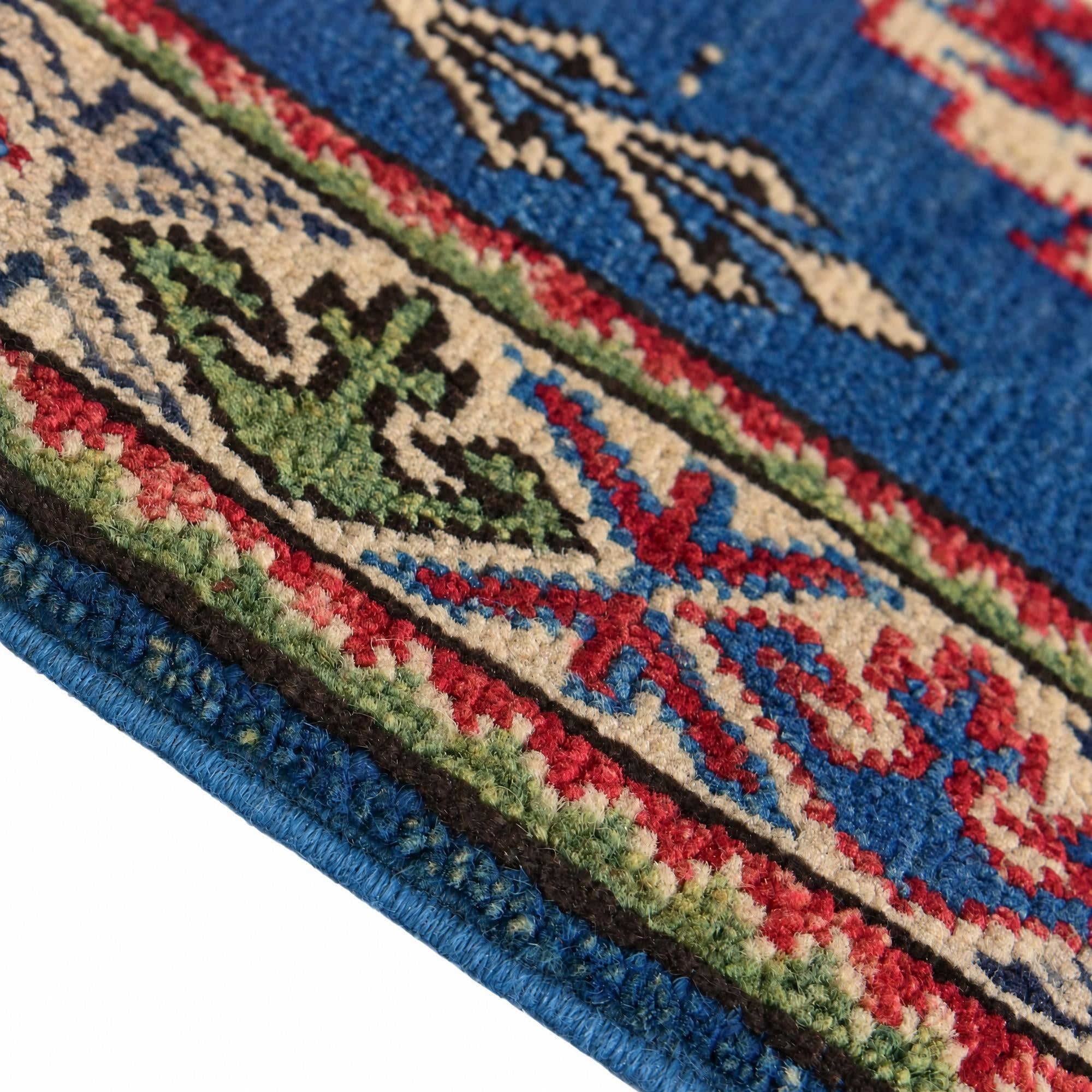 60cm x 105cm Hand Knotted Kazak Rug