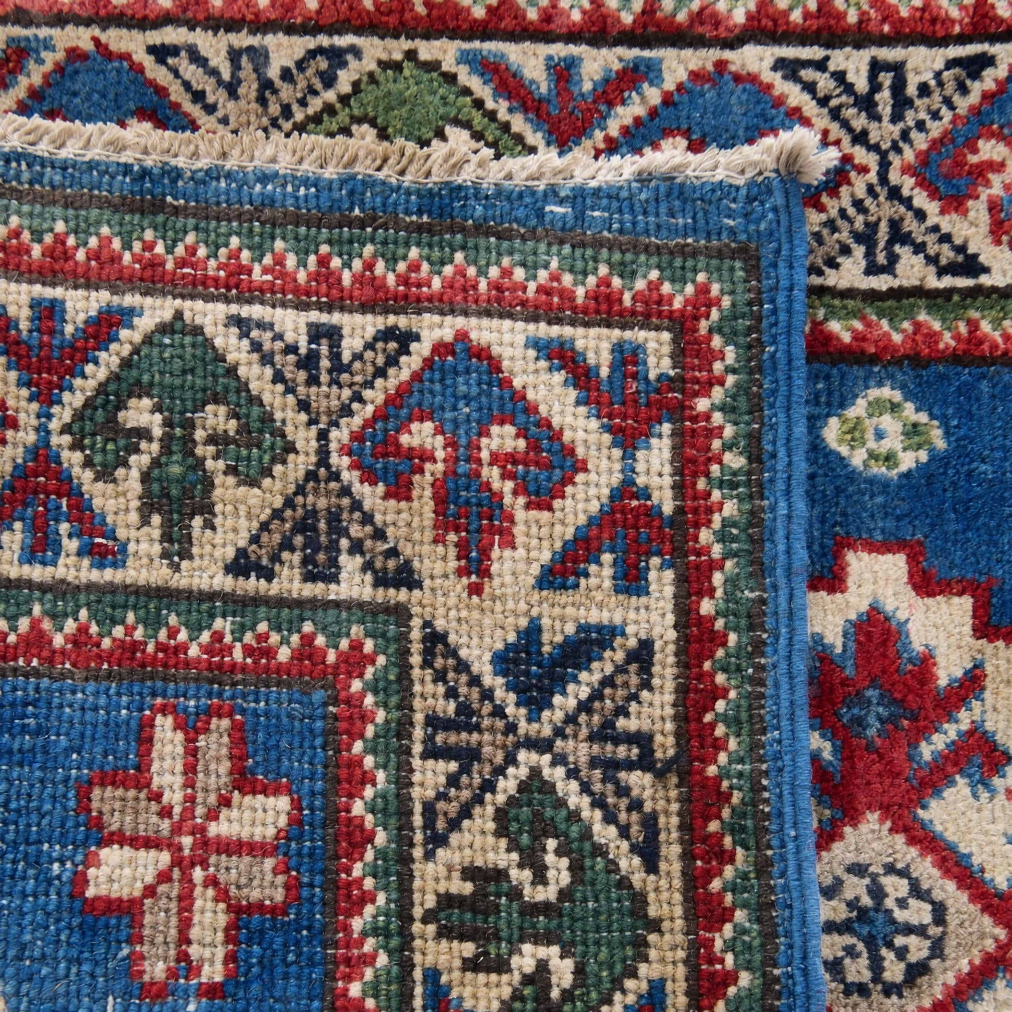 60cm x 105cm Hand Knotted Kazak Rug
