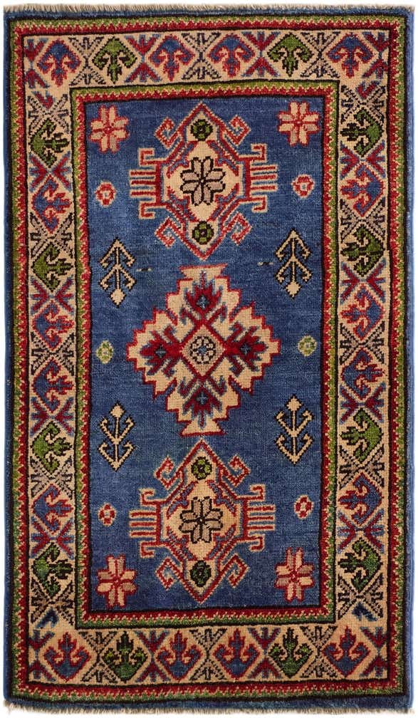 2' x 3' 6 Hand Knotted Kazak Rug