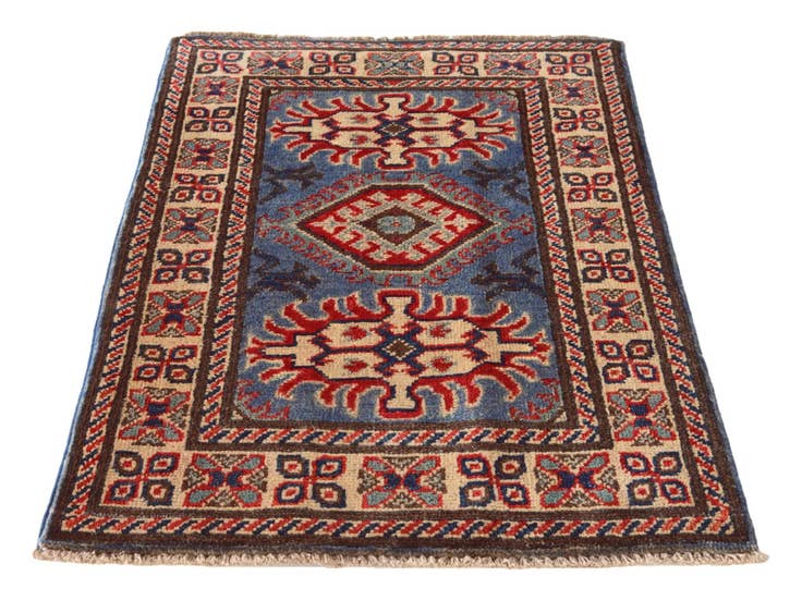 Detail image of 2' x 3' 1 Hand Knotted Kazak Rug