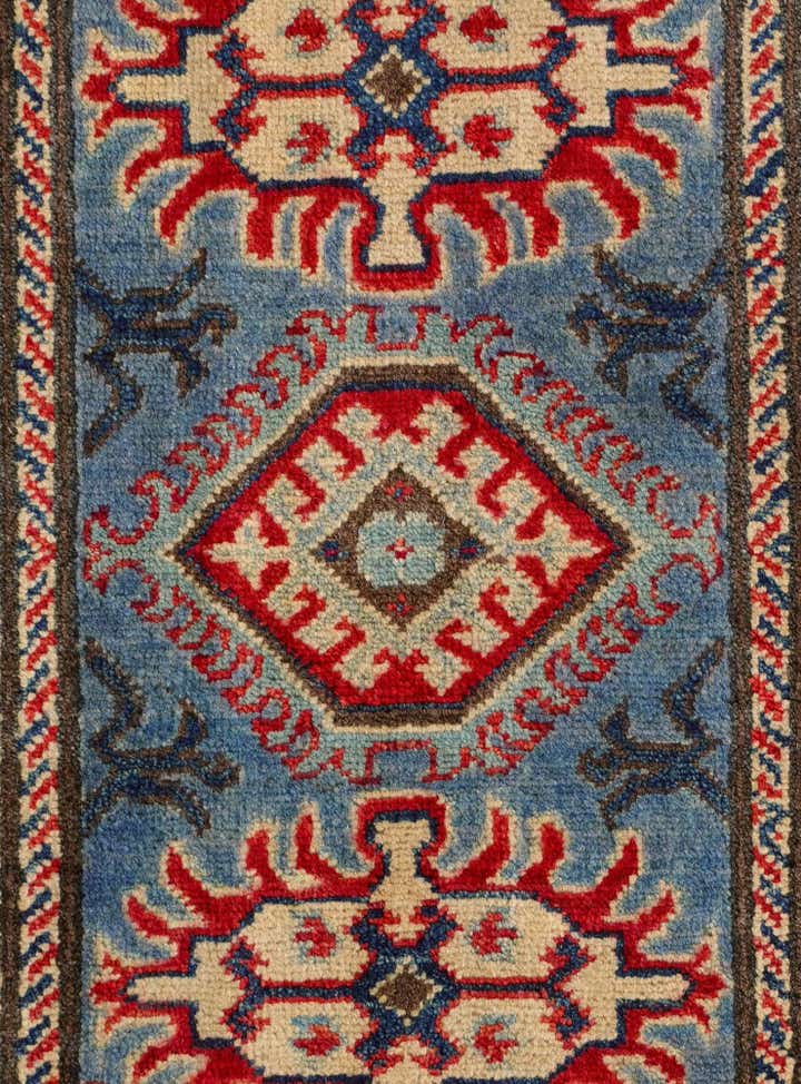 2' x 3' 1 Hand Knotted Kazak Rug