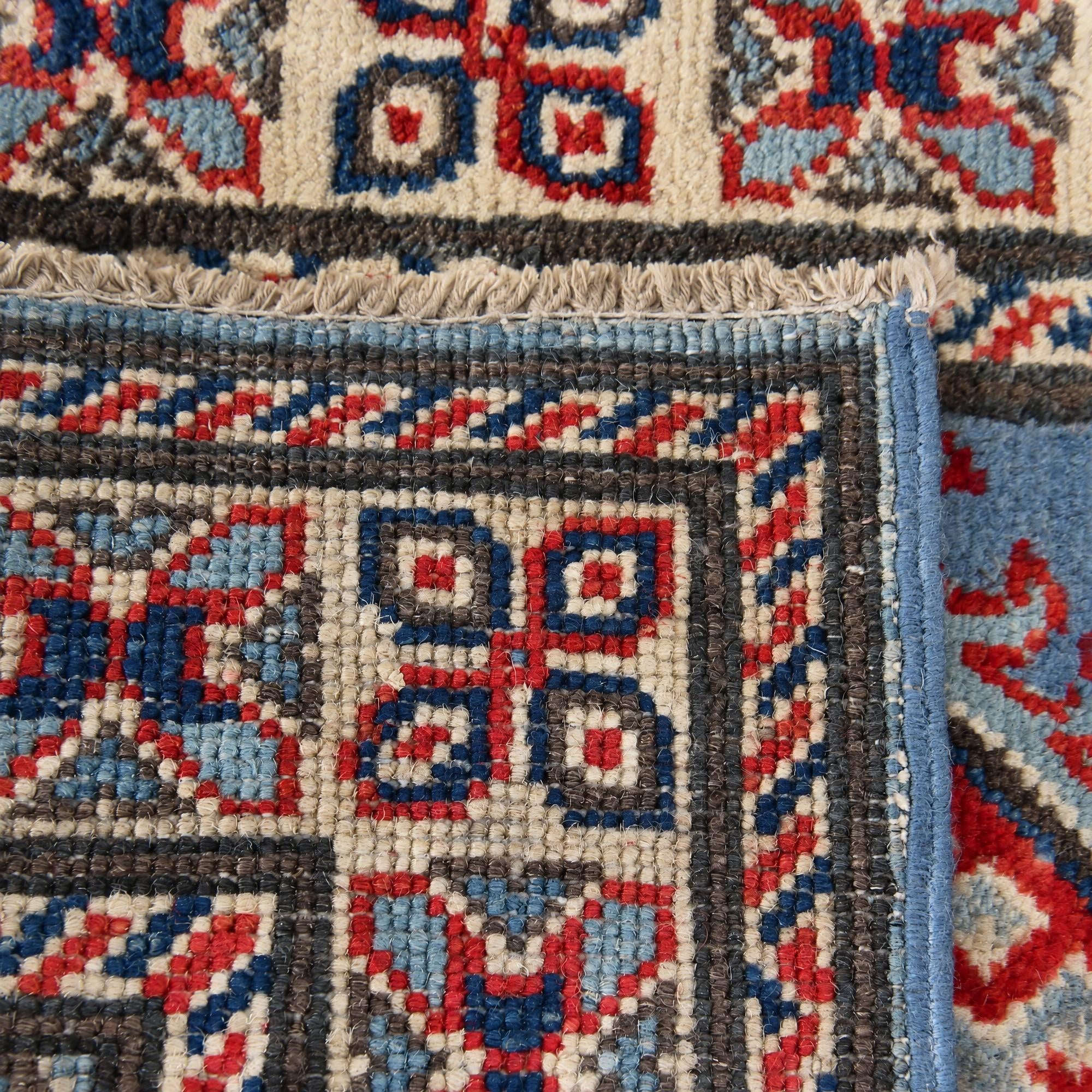 60cm x 95cm Hand Knotted Kazak Rug