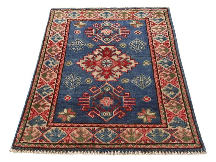 2' x 3' Hand Knotted Kazak Rug