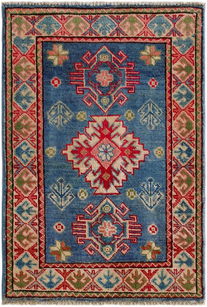 2' x 3' Hand Knotted Kazak Rug