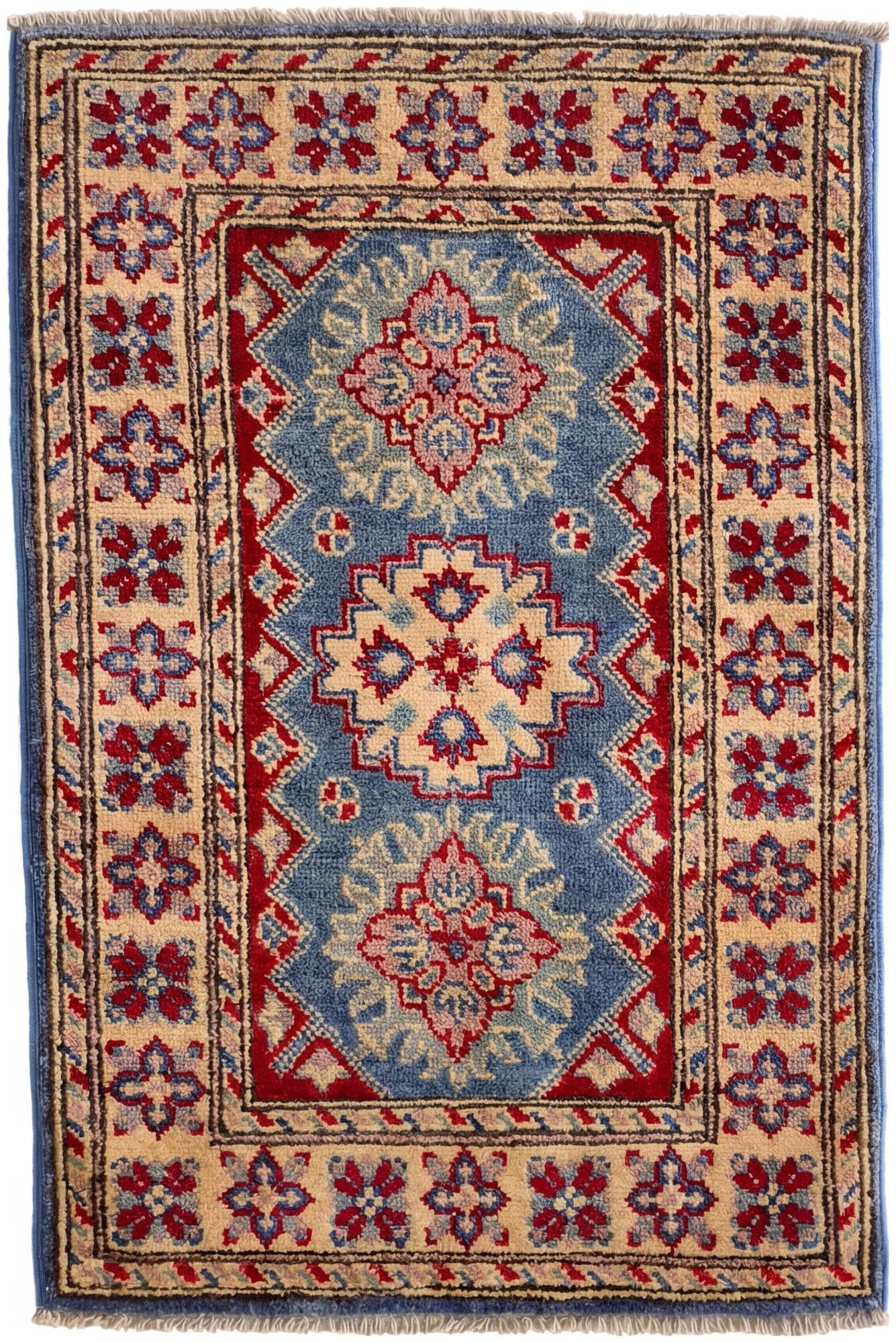 2' x 3' Hand Knotted Kazak Rug