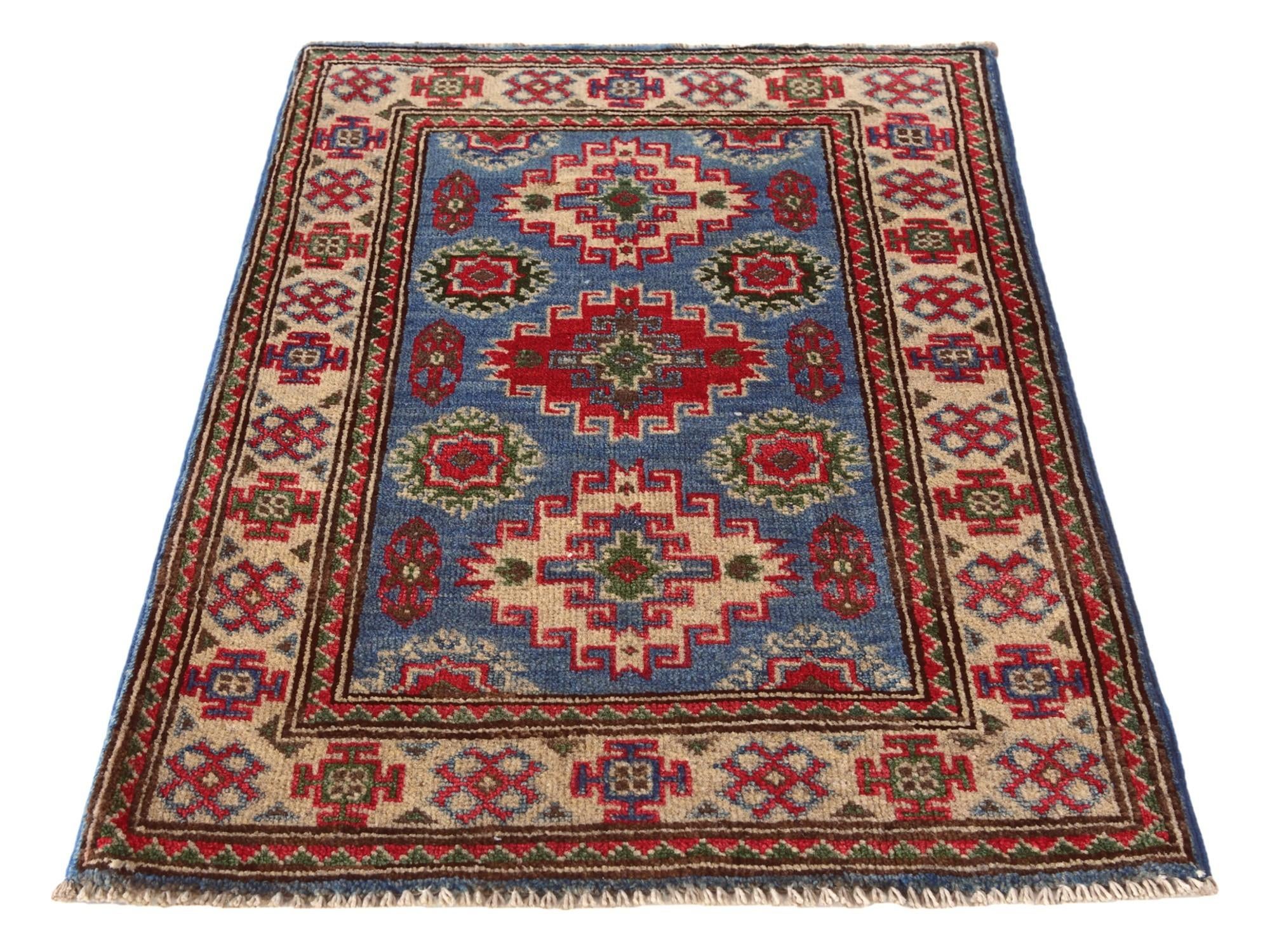 2' 1 x 3' Hand Knotted Kazak Rug