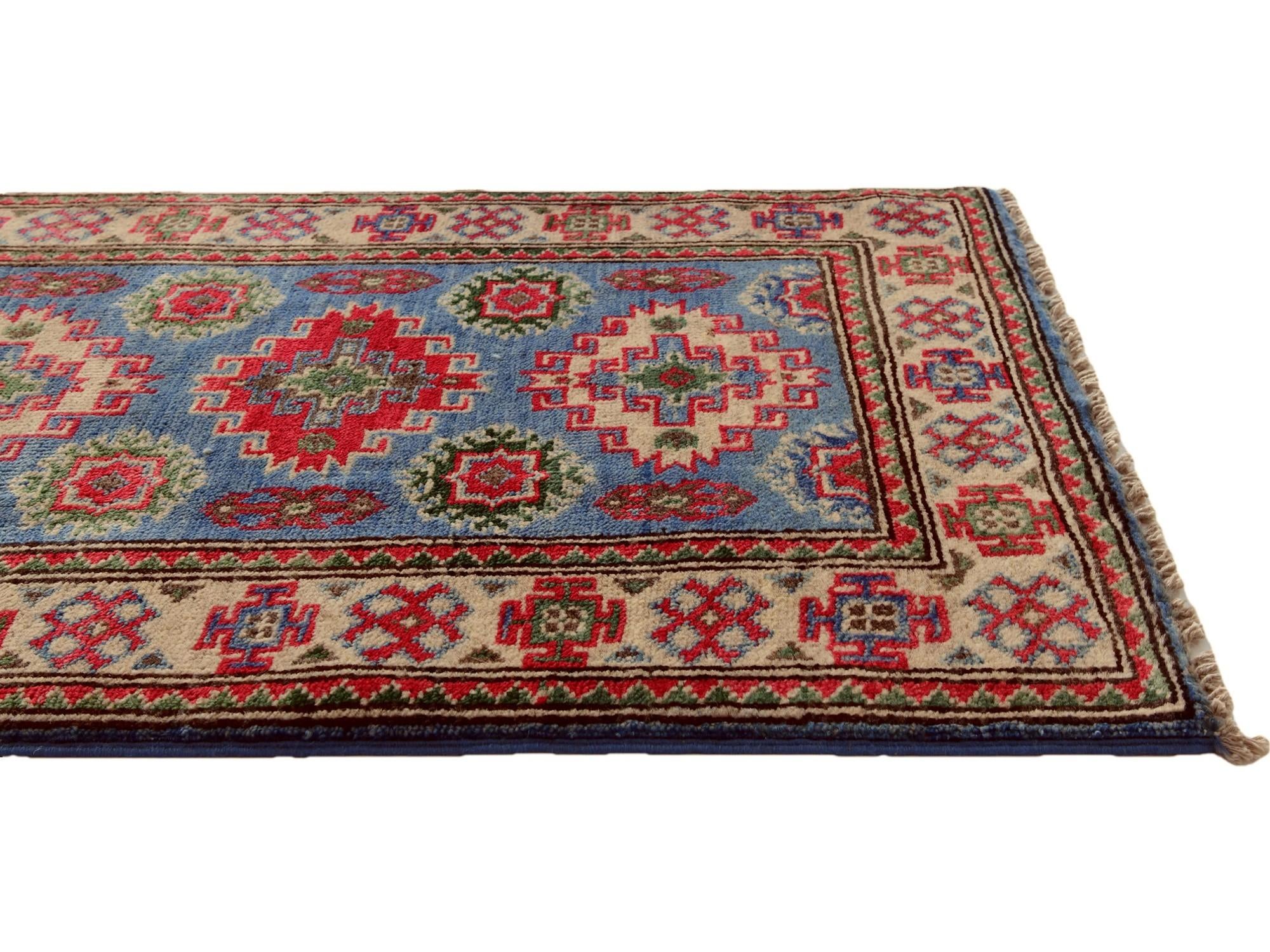 2' 1 x 3' Hand Knotted Kazak Rug