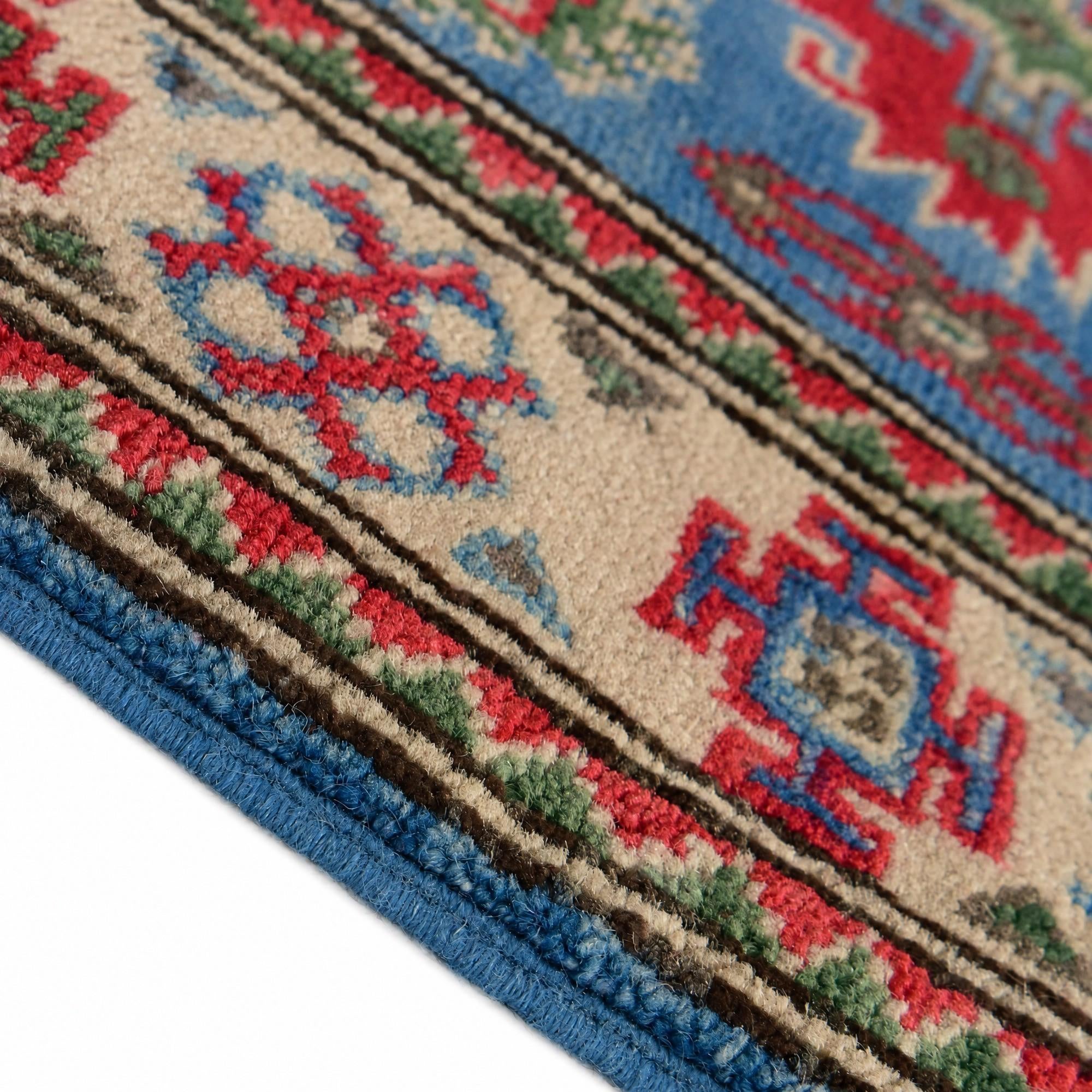 Detail image 8 of 12: 2' 1 x 3' Hand Knotted Kazak Rug