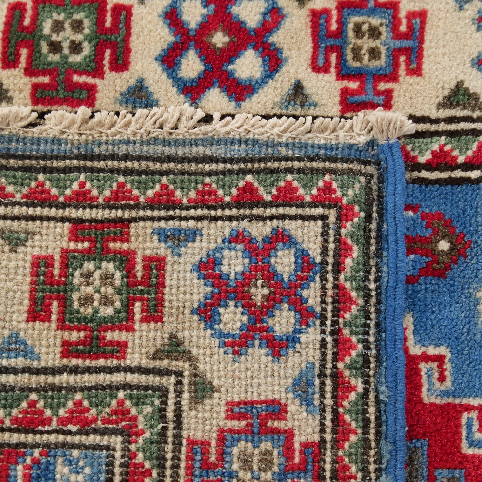 Detail image 12 of 12: 2' 1 x 3' Hand Knotted Kazak Rug
