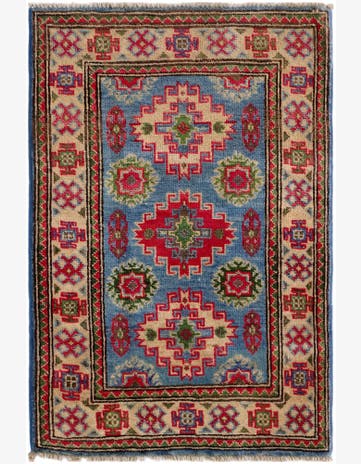 2' 1 x 3' Hand Knotted Kazak Rug