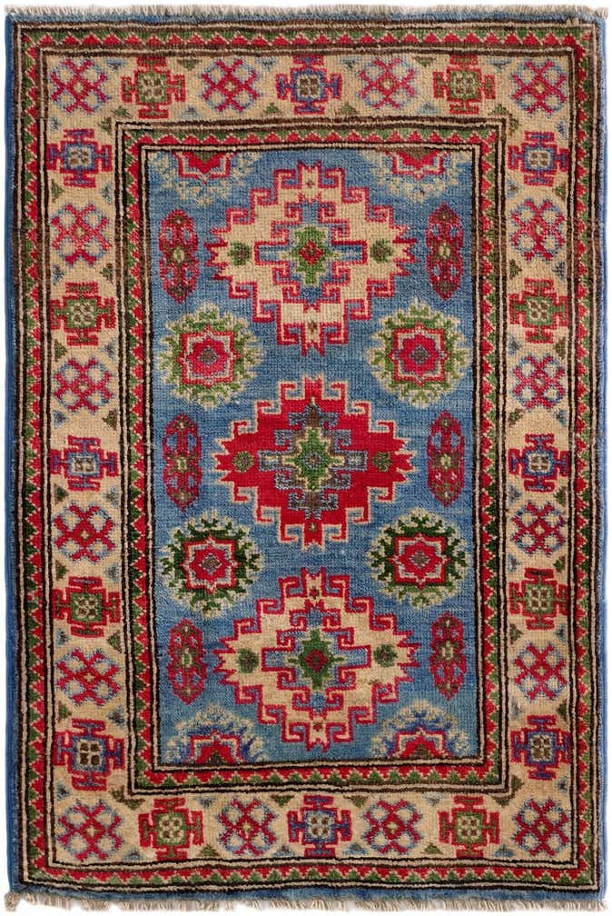 2' 1 x 3' Hand Knotted Kazak Rug