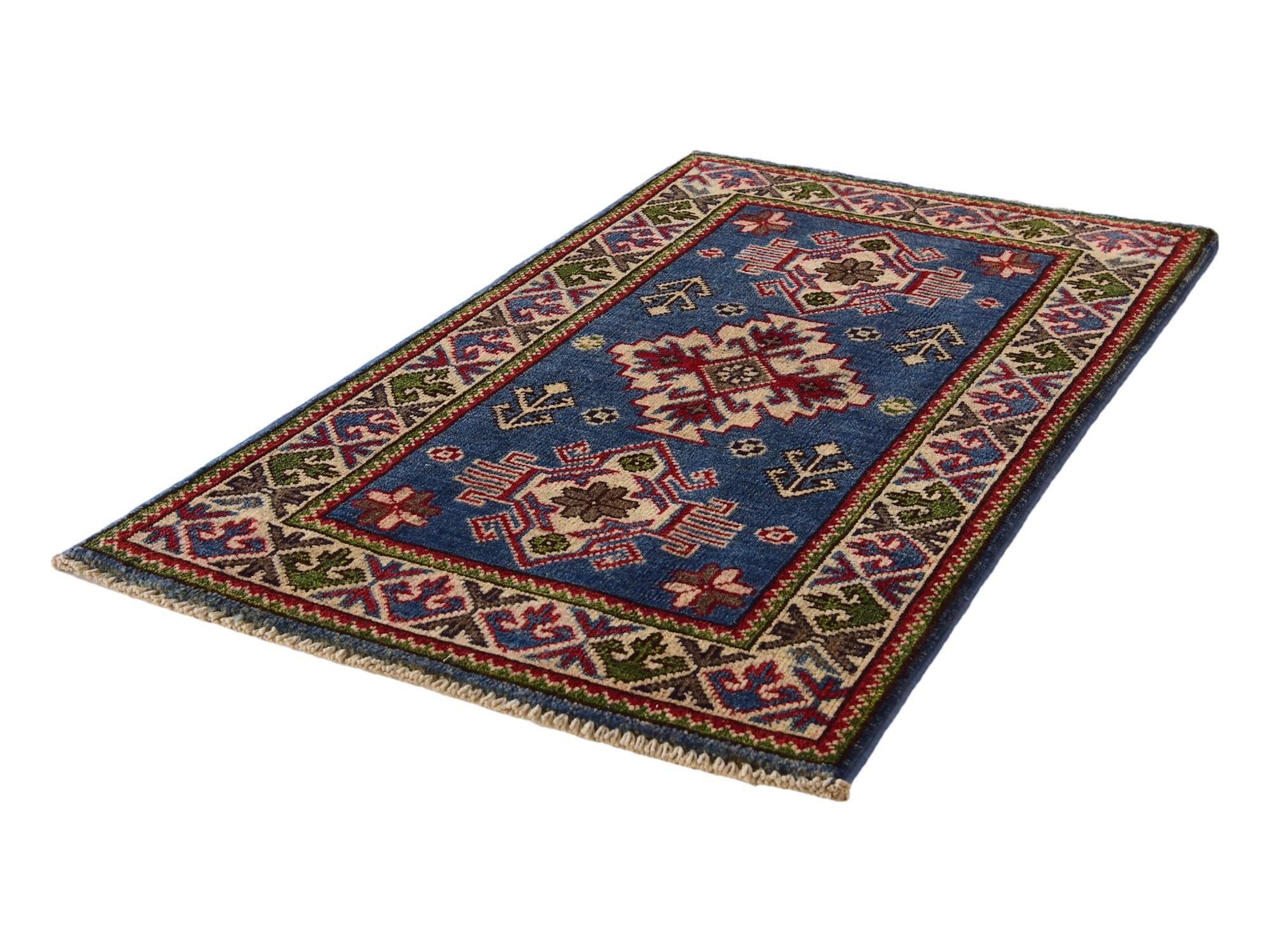 1' 10 x 3' 2 Hand Knotted Kazak Rug