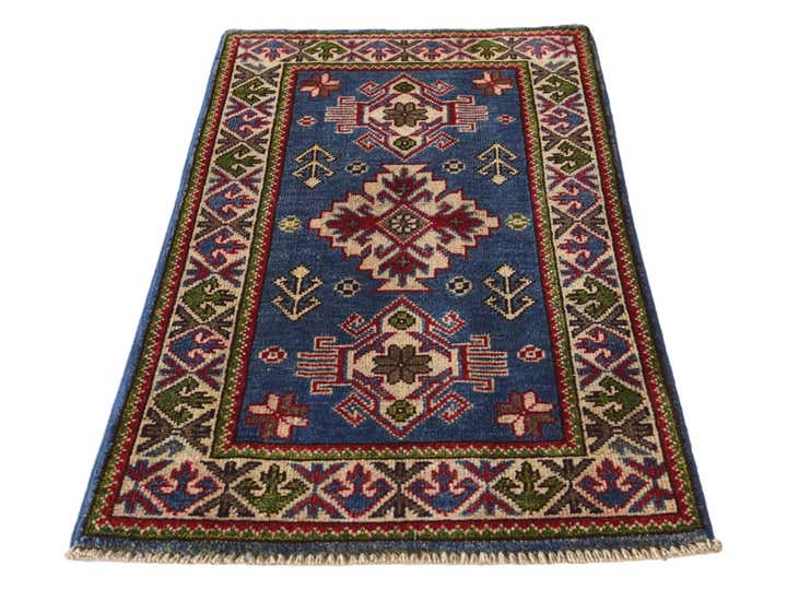 1' 10 x 3' 2 Hand Knotted Kazak Rug
