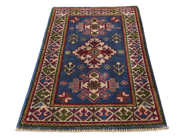 Detail image of 1' 10 x 3' 2 Hand Knotted Kazak Rug