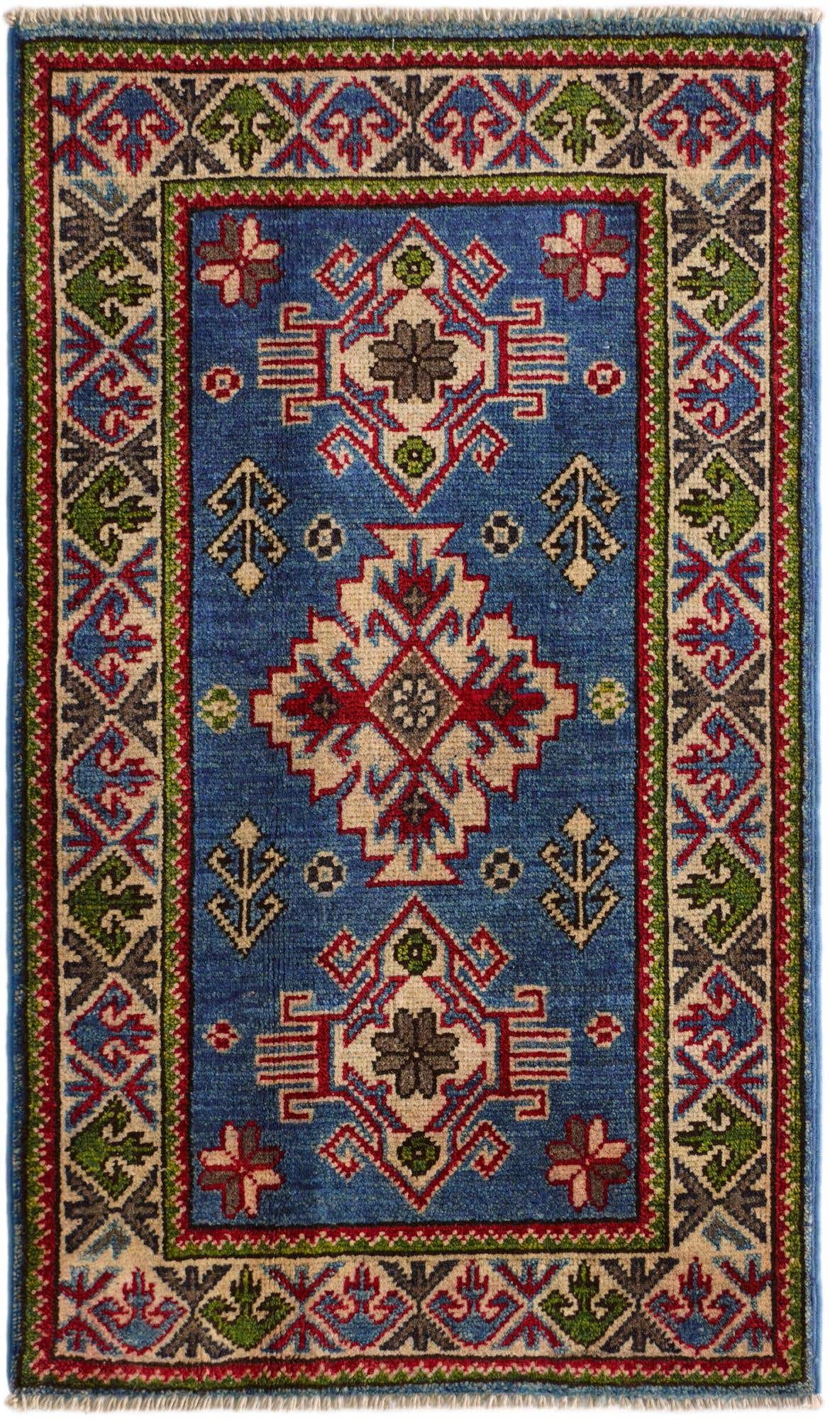 1' 10 x 3' 2 Hand Knotted Kazak Rug