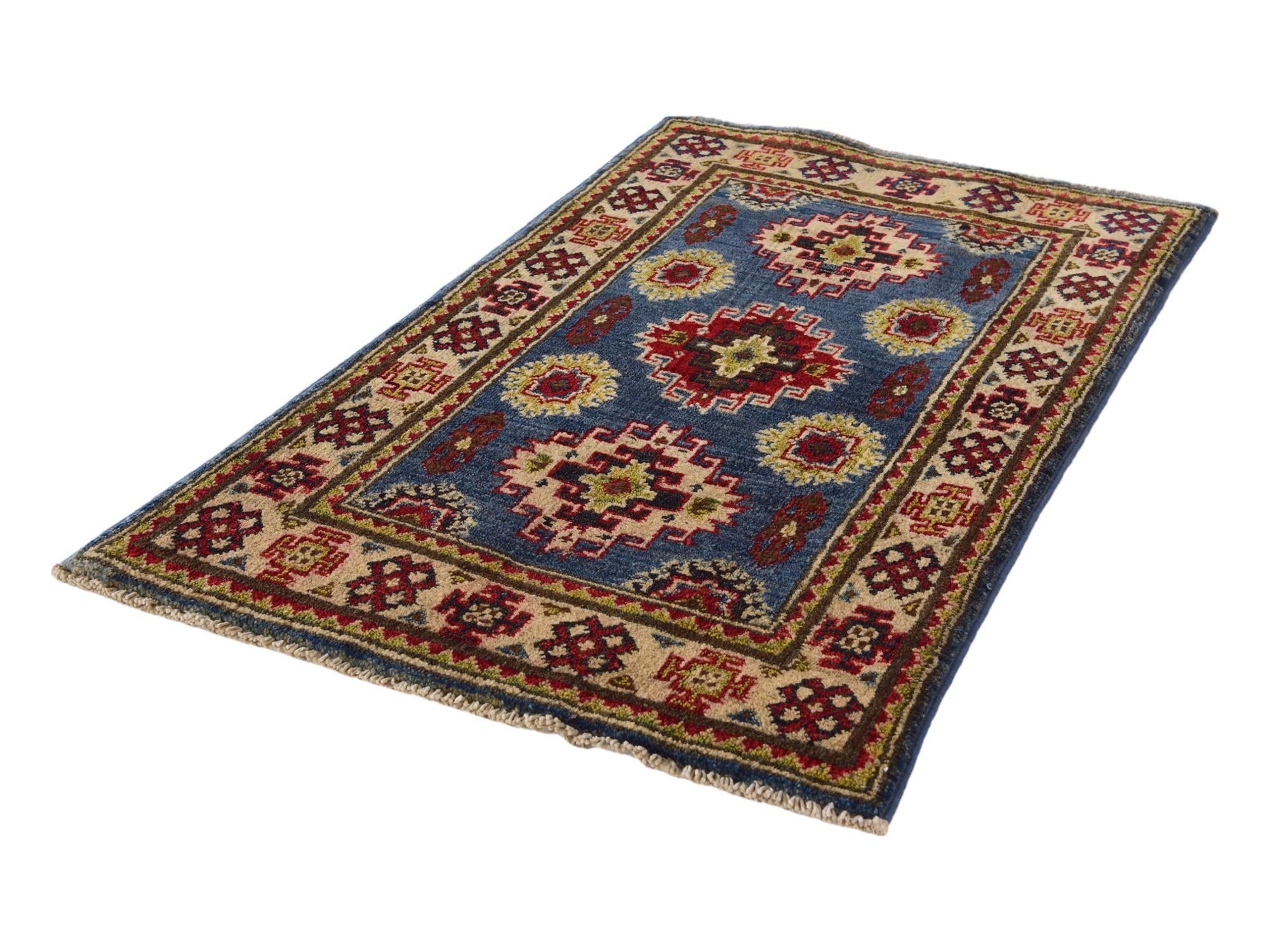 2' x 3' 3 Hand Knotted Kazak Rug