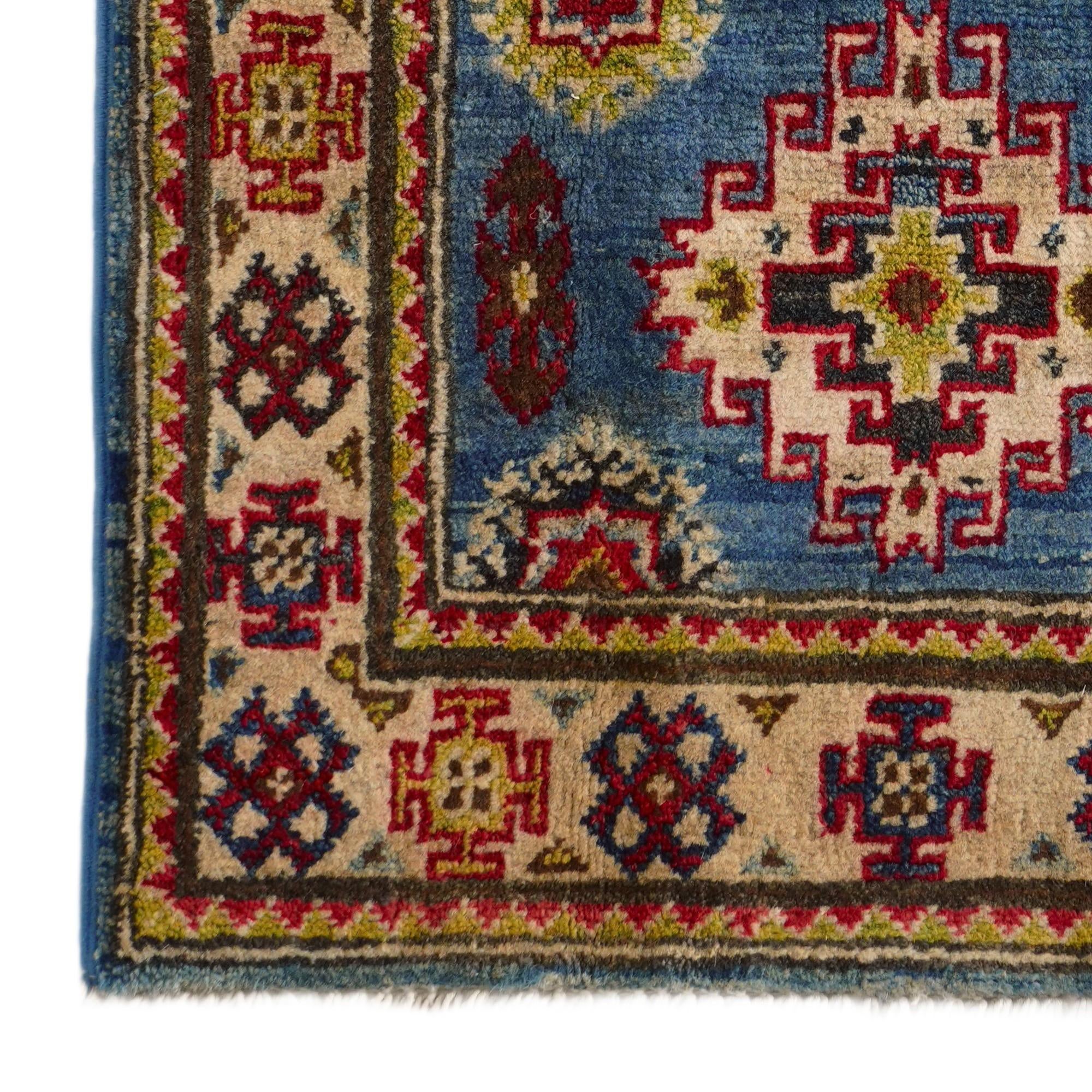 2' x 3' 3 Hand Knotted Kazak Rug