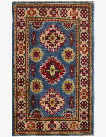 2' x 3' 3 Hand Knotted Kazak Rug